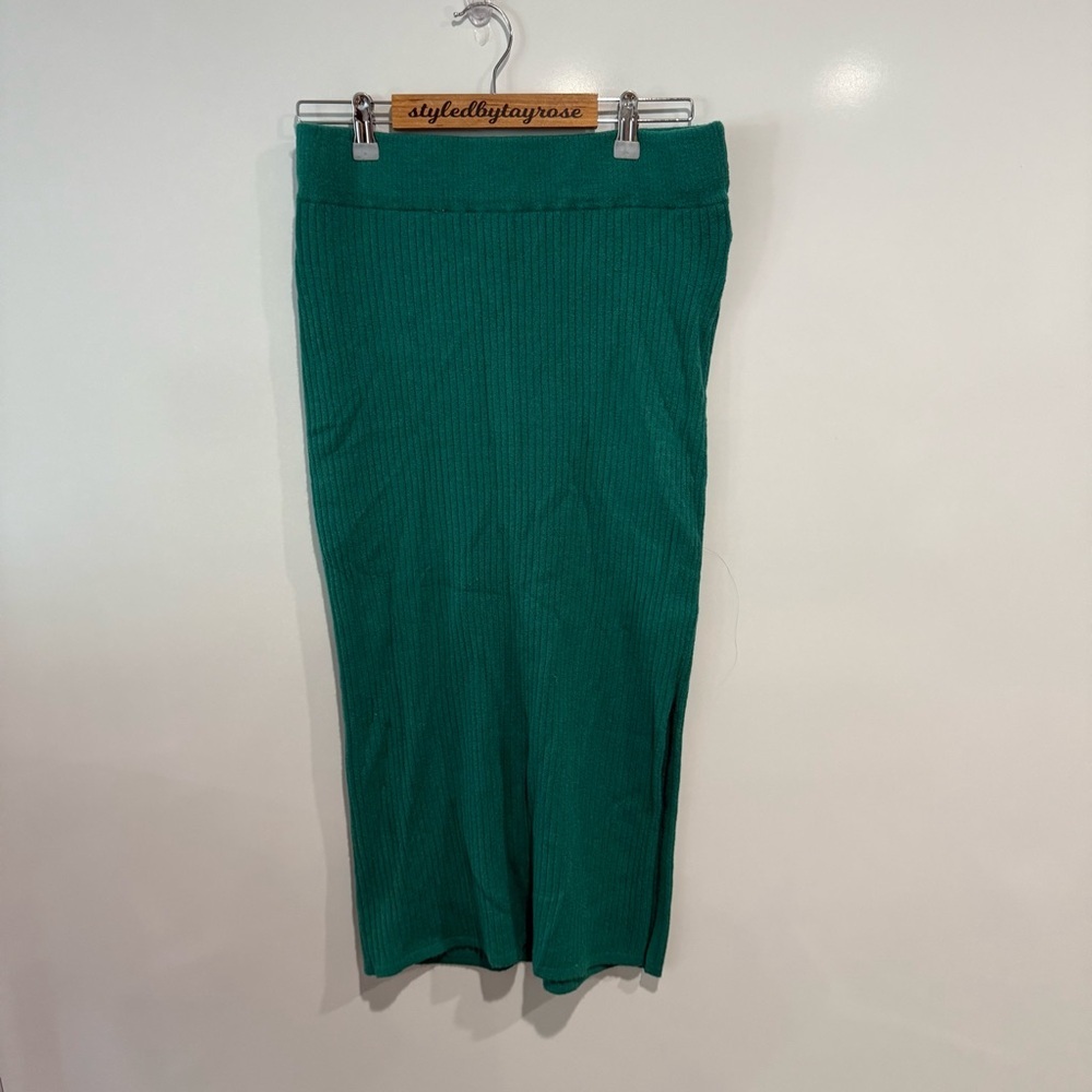 Anthropologie Saturday Sunday Ribbed Knit Midi Skirt